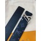 Replica Louis Vuitton LV Tag 40mm Reversible Belt Monogram Eclipse M0367V