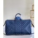 Fake Louis Vuitton Keepall Bandouliere 50 Monogram Shadow M45731 Replica