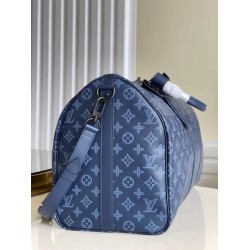 Fake Louis Vuitton Keepall Bandouliere 50 Monogram Shadow M45731 Replica