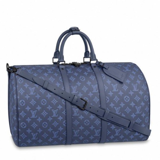 Fake Louis Vuitton Keepall Bandouliere 50 Monogram Shadow M45731 Replica