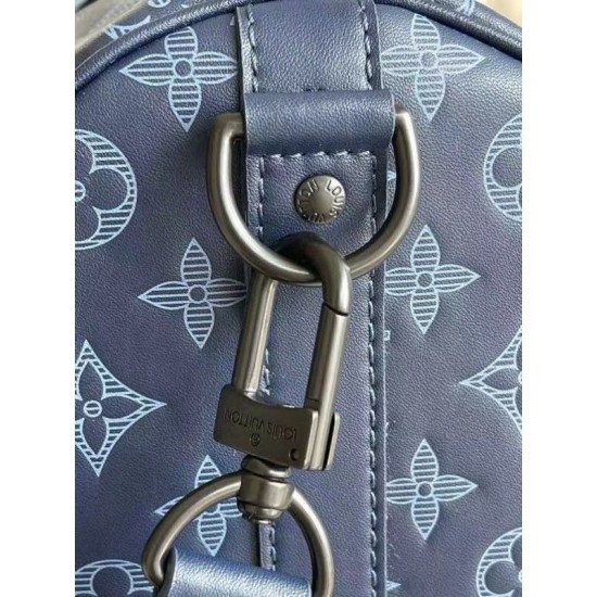 Fake Louis Vuitton Keepall Bandouliere 50 Monogram Shadow M45731 Replica