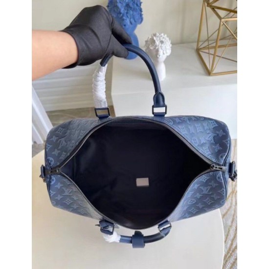 Fake Louis Vuitton Keepall Bandouliere 50 Monogram Shadow M45731 Replica
