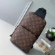 Replica Louis Vuitton Avenue Sling Bag Monogram Macassar M45897