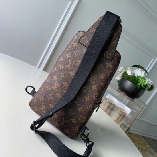 Replica Louis Vuitton Avenue Sling Bag Monogram Macassar M45897
