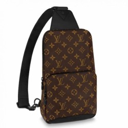 Replica Louis Vuitton Avenue Sling Bag Monogram Macassar M45897