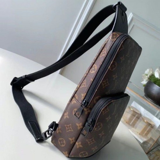 Replica Louis Vuitton Avenue Sling Bag Monogram Macassar M45897