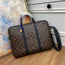 Replica Louis Vuitton Porte-Documents Voyage PM Monogram Macassar M52005