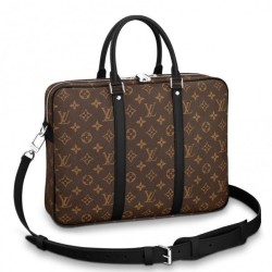 Replica Louis Vuitton Porte-Documents Voyage PM Monogram Macassar M52005