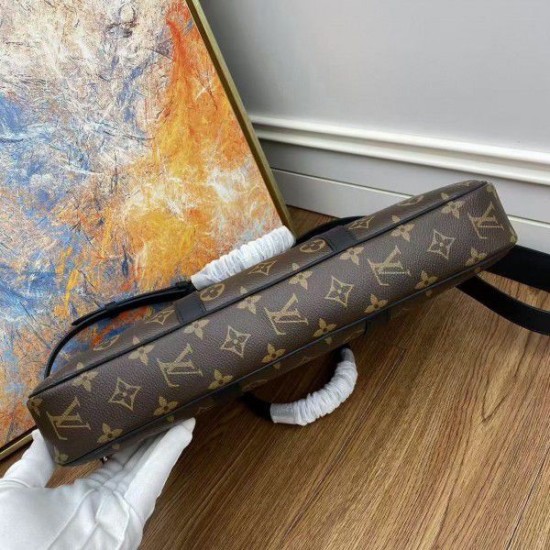 Fake Louis Vuitton Porte-Documents Voyage PM Monogram Macassar M52005 Replica Replica Louis Vuitton Porte-Documents Voyage PM Monogram Macassar M52005