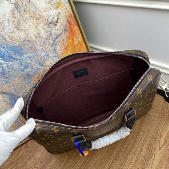 Fake Louis Vuitton Porte-Documents Voyage PM Monogram Macassar M52005 Replica Replica Louis Vuitton Porte-Documents Voyage PM Monogram Macassar M52005