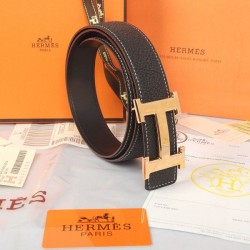 Fake Hermes imported the black HR1002B belt Replica