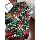 Replica Gucci Silk scarf with Flora Print 65 x 185cm Black
