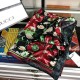 Replica Gucci Silk scarf with Flora Print 65 x 185cm Black