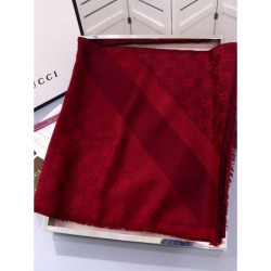 Fake Gucci Classic Silk cashmere 140 x 140cm Red Replica