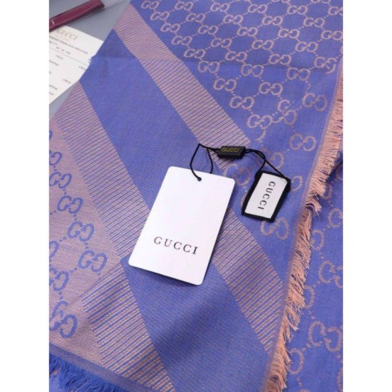 Replica Gucci Classic Silk cashmere 140 x 140cm Blue