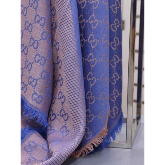 Replica Gucci Classic Silk cashmere 140 x 140cm Blue
