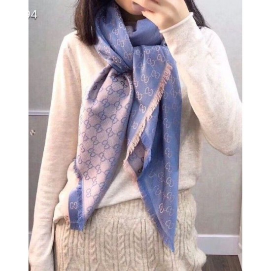 Replica Gucci Classic Silk cashmere 140 x 140cm Blue
