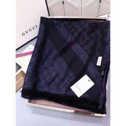 Replica Gucci Classic Silk cashmere 140 x 140cm Black