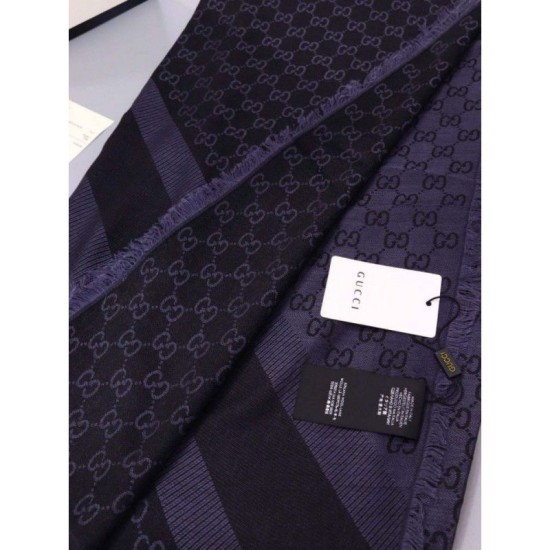 Replica Gucci Classic Silk cashmere 140 x 140cm Black