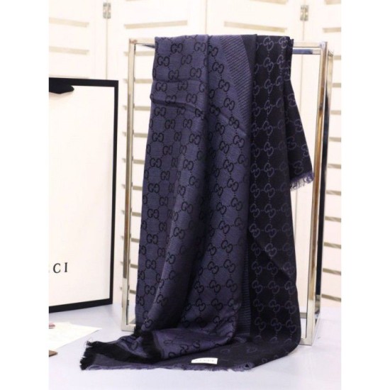 Replica Gucci Classic Silk cashmere 140 x 140cm Black