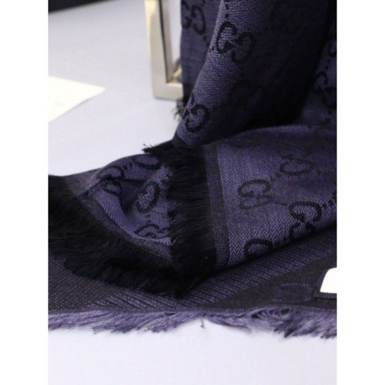 Replica Gucci Classic Silk cashmere 140 x 140cm Black