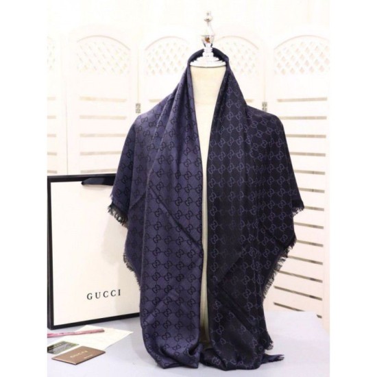 Replica Gucci Classic Silk cashmere 140 x 140cm Black