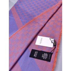Replica Gucci Classic Silk cashmere 140 x 140cm Blue / Red