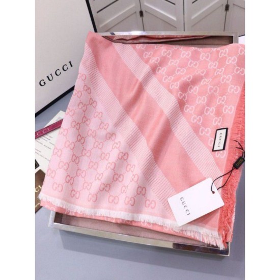 Replica Gucci Classic Silk cashmere 140 x 140cm Pink