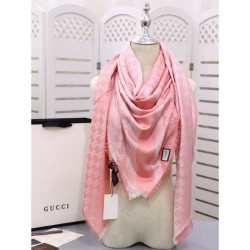 Replica Gucci Classic Silk cashmere 140 x 140cm Pink