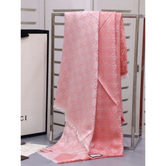 Replica Gucci Classic Silk cashmere 140 x 140cm Pink