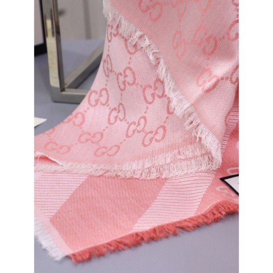 Replica Gucci Classic Silk cashmere 140 x 140cm Pink