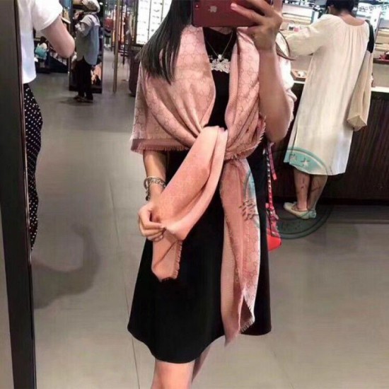 Replica Gucci Classic Silk cashmere 140 x 140cm Pink