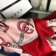 Replica Gucci Cashmere Scarf With Stirrups Print 140 x 140 Red