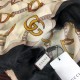 Fake Gucci Cashmere Scarf With Stirrups Print 140 x 140 Black Replica