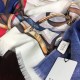 Replica Gucci Wool Silk Scarf 100 x 200 Blue