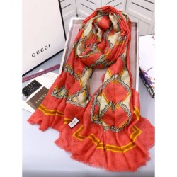 Replica Gucci Classic GG wool Jacquard Scarf 100 x 200 Orange
