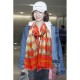 Replica Gucci Classic GG wool Jacquard Scarf 100 x 200 Orange