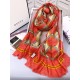 Replica Gucci Classic GG wool Jacquard Scarf 100 x 200 Orange