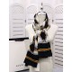 Replica Gucci Classic GG wool Jacquard Scarf 100 x 200 Black