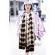 Replica Gucci Classic GG wool Jacquard Scarf 100 x 200 Black