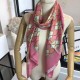 Replica Gucci GG Silk Scarf 140 x 140 Rose