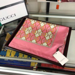 Replica Gucci GG Silk Scarf 140 x 140 Rose