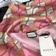 Replica Gucci GG Silk Scarf 140 x 140 Rose