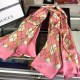 Replica Gucci GG Silk Scarf 140 x 140 Rose