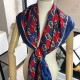 Replica Gucci GG Silk Scarf 140 x 140 Blue