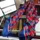 Replica Gucci GG Silk Scarf 140 x 140 Blue