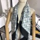 Replica Gucci GG Silk Scarf 140 x 140 Black