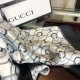Replica Gucci GG Silk Scarf 140 x 140 Black