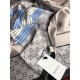 Replica Gucci Long Silk scarf with Bee Print 70 x 180cm Gray