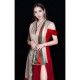 Fake Gucci Long Silk scarf with Bee Print 70 x 180cm Red Replica